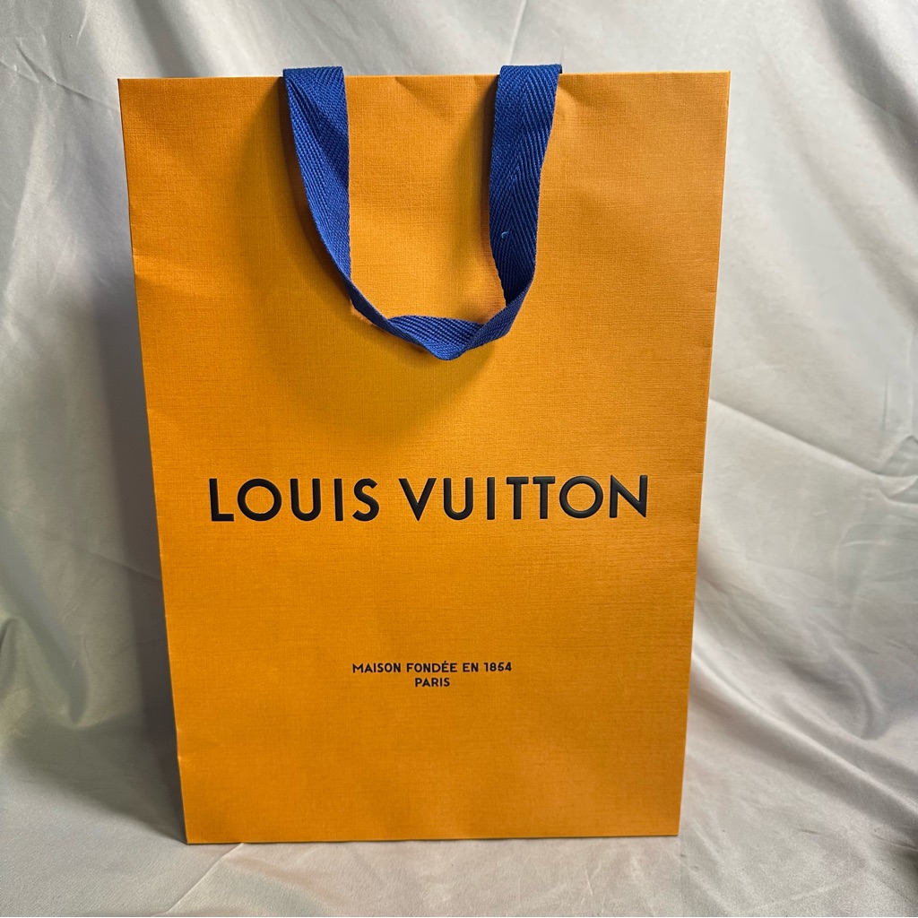 Louis Vuitton Authentic Empty Shopping Bag Paper Gift Bag 14X10X45 Designer